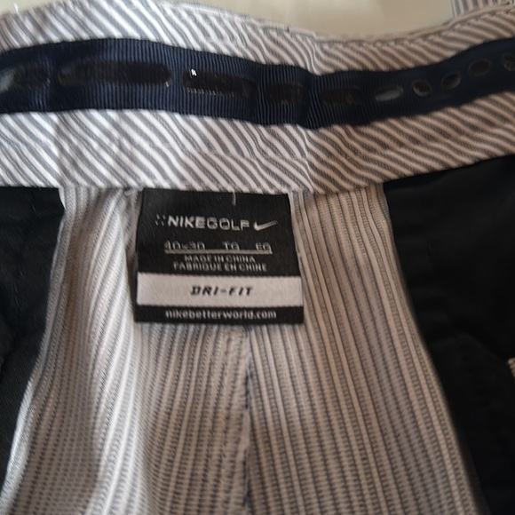 Men’s Nike Golf‎ Dri-Fit Pants. Striped. 40x30. - Picture 5 of 5